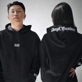 [angel numbers] hoodie + unisex + black