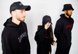 [lowkey] hoodie + unisex + black