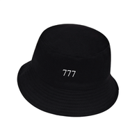 [angel numbers] + bucket hat + black + unisex